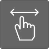 左右にスワイプ可能です