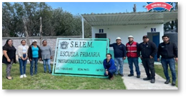 Donation of building materials to an elementary school