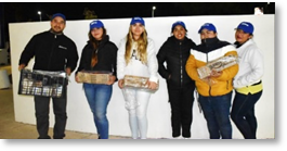 Donations of food to local hospitals